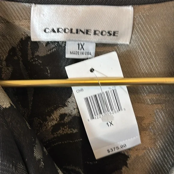 Elegant Black and Silver Floral Cardigan - Picture 2 of 6